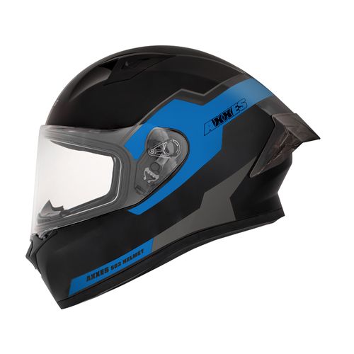 CASCO AXXES INT BLOK NEGRO AZUL MATE