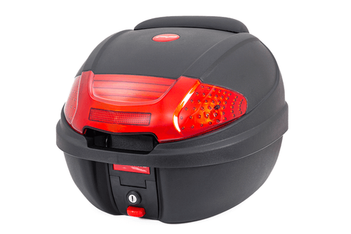 Maletero Case Rojo Para Moto / Un Casco.